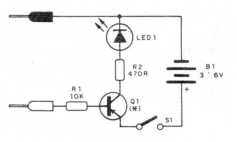 Figura 1- Circuito del probador de chatarra
Figura 1- Circuito del probador de chatarra