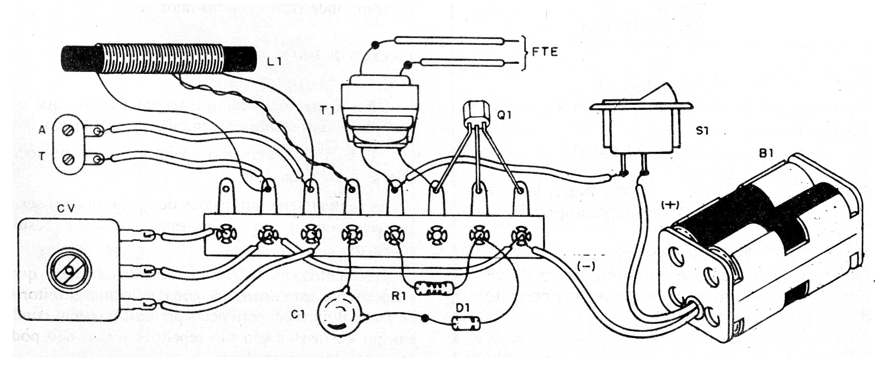 Figura 2 - Montaje mediante un puente de terminales
Figura 2 - Montaje mediante un puente de terminales