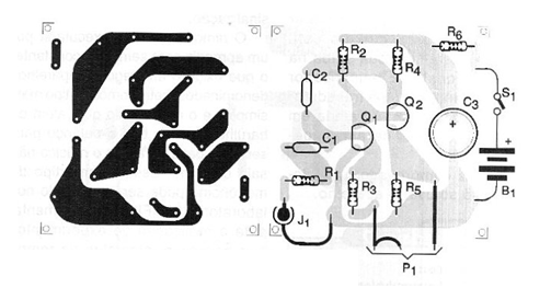 Figura 2 - Placa de circuito impreso para el montaje
