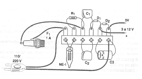 Figura 2 - Montaje con puente de terminales
Figura 2 - Montaje con puente de terminales