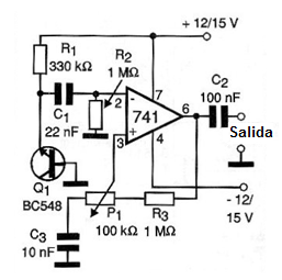 Figura 1 - Diagrama del generador de ruido blanco
