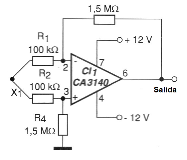 Figura 1 - Diagrama del amplificador
Figura 1 - Diagrama del amplificador