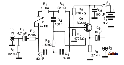 Figura 1 - Diagrama completo del filtro
Figura 1 - Diagrama completo del filtro