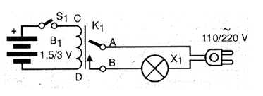 Figura 1 - Circuito del relé experimental.
