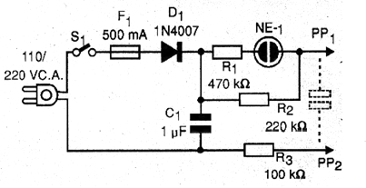 Figura 1 - Diagrama de la prueba de aislamiento.
Figura 1 - Diagrama de la prueba de aislamiento.
