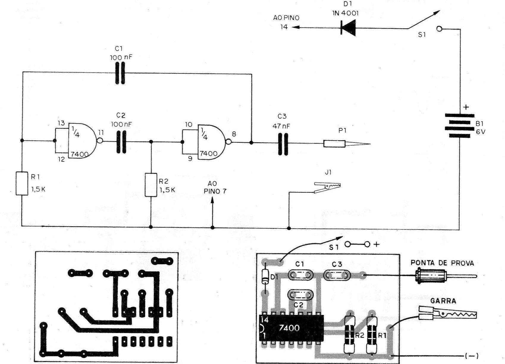 Figura 1 - Diagrama y placa
Figura 1 - Diagrama y placa