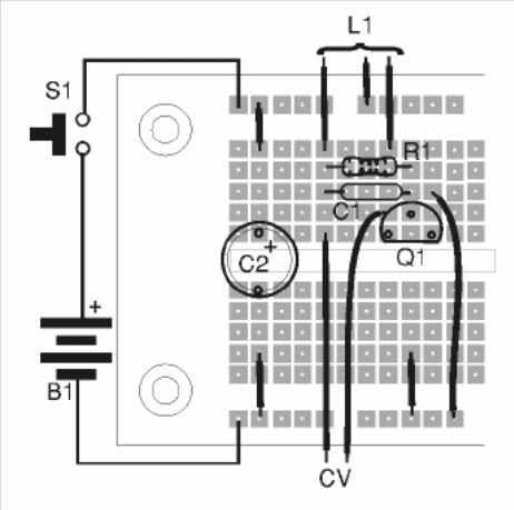Figura 3 - Montaje en matriz de contactos
