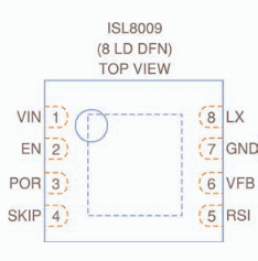Fig. 1. Pinaje de ISL 8009.